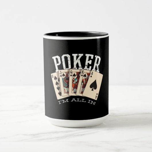 Poker Quote voor gamer Mok (Midden)