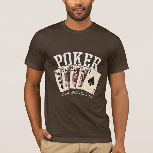 Poker Quote voor gamer T-shirt (Voorkant)