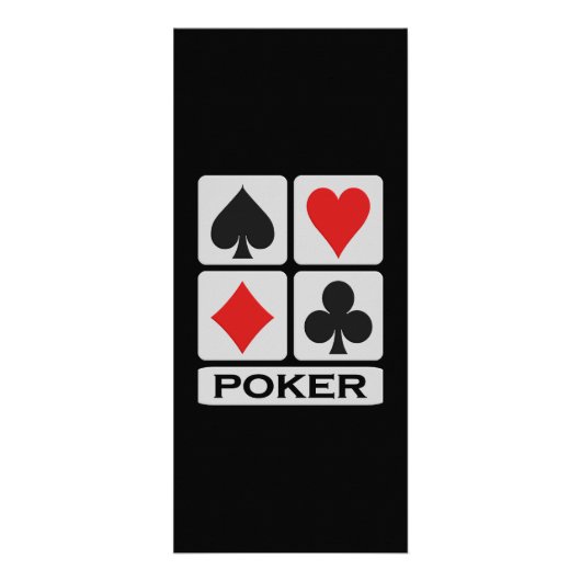 Poker rackkaart reclamekaart (Voorkant)