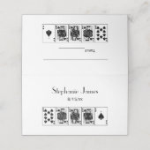 Poker recht spoelen Plaats kaart Escort Kaart Plaatskaartje (Buitenkant ongevouwen)