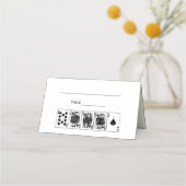 Poker recht spoelen Plaats kaart Escort Kaart Plaatskaartje (Achterkant)