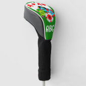Poker Red Aces driver Hoesje - Golfheadcover (Schuin)