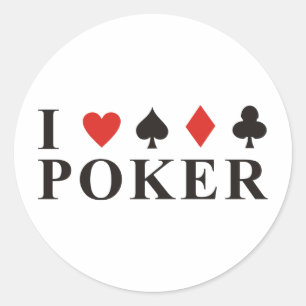 Poker Ronde Sticker