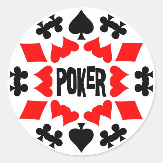 POKER RONDE STICKER (Voorkant)