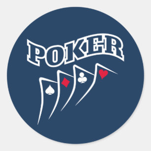 Poker Ronde Sticker
