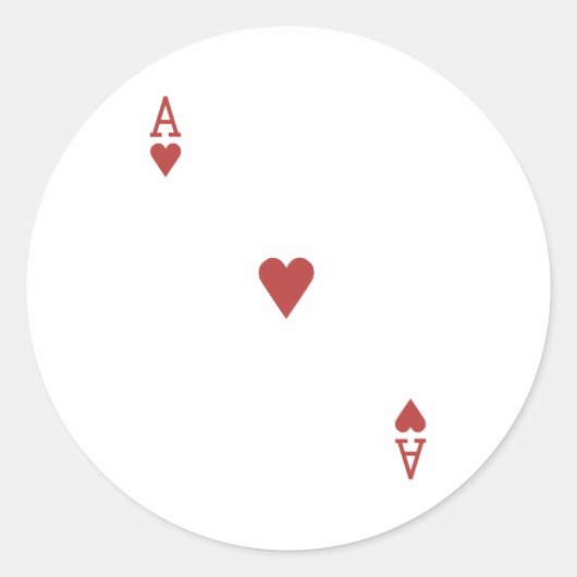 Poker Ronde Sticker (Voorkant)