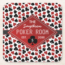  Poker Room Casino Kartonnen Onderzetters