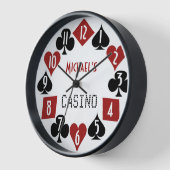 Poker Room Casino Suits  naam Tekst (Hoek)