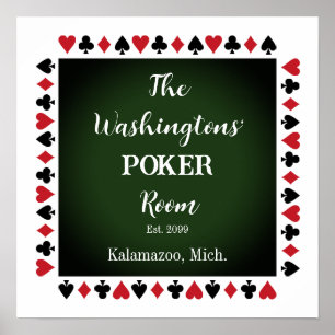 Poker Room voor eigen Poster afdrukken