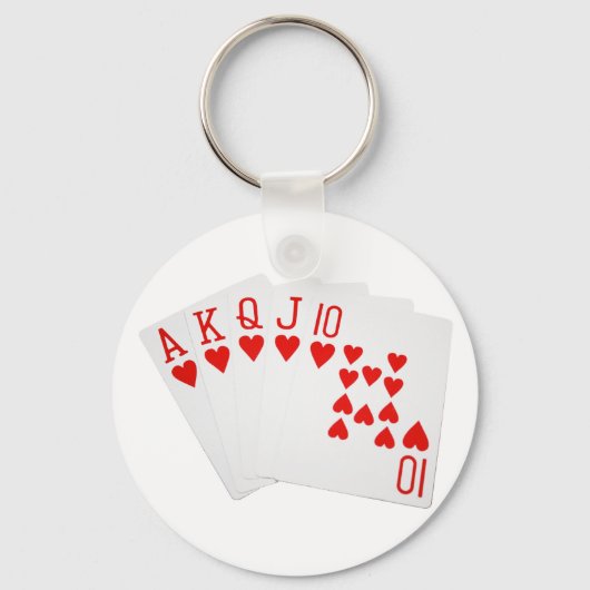 Poker Royal Flush Sleutelhanger (Voorkant)
