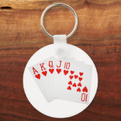 Poker Royal Flush Sleutelhanger (Voorkant)