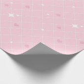 Poker roze patroon cadeaupapier (Hoek)