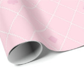 Poker roze patroon cadeaupapier (Rol Hoek)