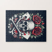 Poker Schedel Legpuzzel (Horizontaal)