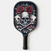 Poker Schedel Pickleball Paddle (Achterkant)