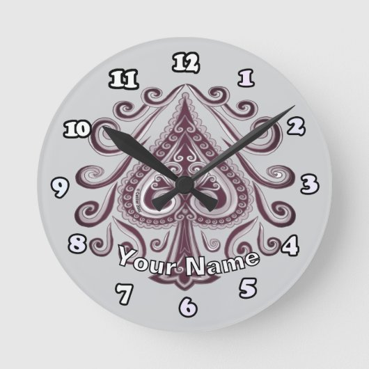 Poker Schoppen Ronde Klok (Voorkant)