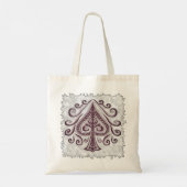 Poker Schoppen  Tote Bag (Achterkant)