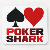 Poker Shark mousepad Muismat (Voorkant)