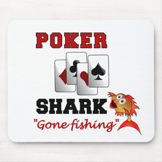 Poker Shark mousepad Muismat (Voorkant)