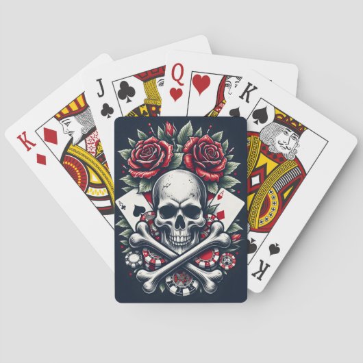 Poker Skull Pokerkaarten (Achterkant)