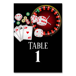 Poker speelkaart, casinofeest kaart