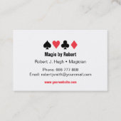 Poker-speelkaarten Aces Magische Visitekaartjes (Voorkant)