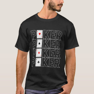 Poker Speelkaarten Harten Schoppen Diamanten Clubs T-shirt