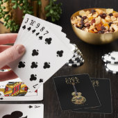 Poker speelkaarten met Sage City bandontwerp. (Insitu)