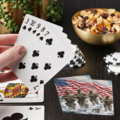 Poker speelkaarten militaire kracht (Insitu)