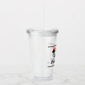 Poker speelkaartsymbolen aangepaste tumbler glas (Rechts)