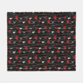 Poker speelkaartsymbolen. fleece deken (Voorkant (Horizontaal))