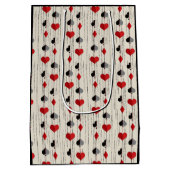 Poker Speelkaartsymbolen Medium Cadeauzakje (Achterkant)