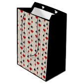 Poker Speelkaartsymbolen Medium Cadeauzakje (Achterkant Gekanteld)