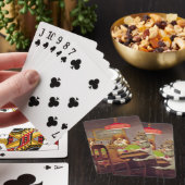 Poker spel spelende honden pokerkaarten (Insitu)