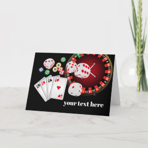 Poker Spelen Kaart, casino, dank u Card Bedankkaart