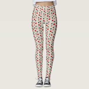 Poker spelen Kaart Symbolen Leggings
