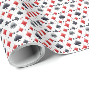 Poker Spelen Kaart Thema Gift Wrapping Paper Wrap Cadeaupapier