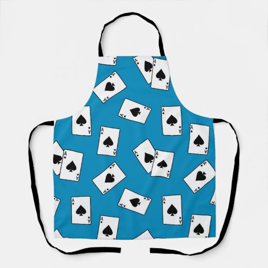 Poker Speler Ace of Spades Spelen Kaart Schort (Voorkant)