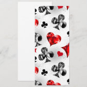 Poker Speler Gambler Spelen Kaart Suits Las Vegas (Voorkant / Achterkant)
