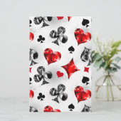 Poker Speler Gambler Spelen Kaart Suits Las Vegas (Staand voorkant)