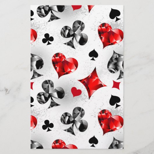 Poker Speler Gambler Spelen Kaart Suits Las Vegas (Voorkant)