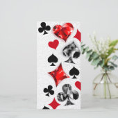 Poker Speler Gambler Spelen Kaart Suits Las Vegas (Staand voorkant)