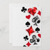 Poker Speler Gambler Spelen Kaart Suits Las Vegas (Voorkant / Achterkant)