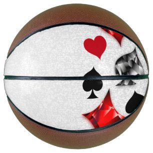 Poker Speler Gambler Spelen Kaart Suits Las Vegas Basketbal