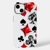 Poker Speler Gambler Spelen Kaart Suits Las Vegas Case-Mate iPhone Case (Achterkant)