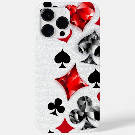 Poker Speler Gambler Spelen Kaart Suits Las Vegas Case-Mate iPhone Case (Achterkant)