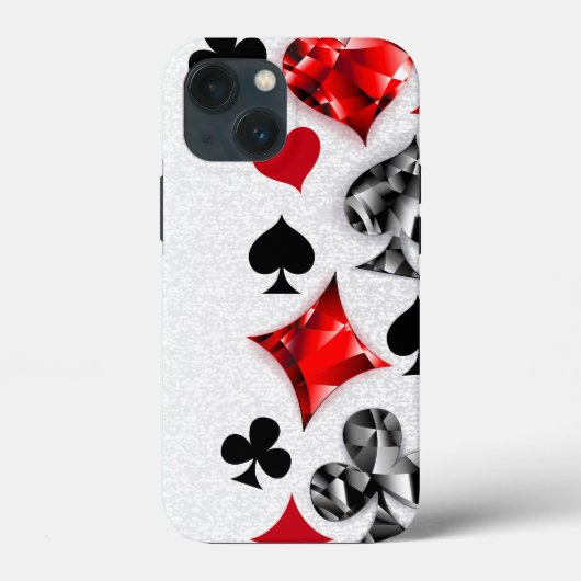 Poker Speler Gambler Spelen Kaart Suits Las Vegas Case-Mate iPhone Case (Achterkant)