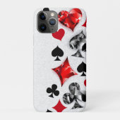 Poker Speler Gambler Spelen Kaart Suits Las Vegas Case-Mate iPhone Case (Achterkant)