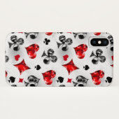 Poker Speler Gambler Spelen Kaart Suits Las Vegas Case-Mate iPhone Case (Achterkant (horizontaal))