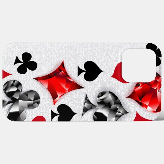 Poker Speler Gambler Spelen Kaart Suits Las Vegas Case-Mate iPhone Case (Achterkant (horizontaal))